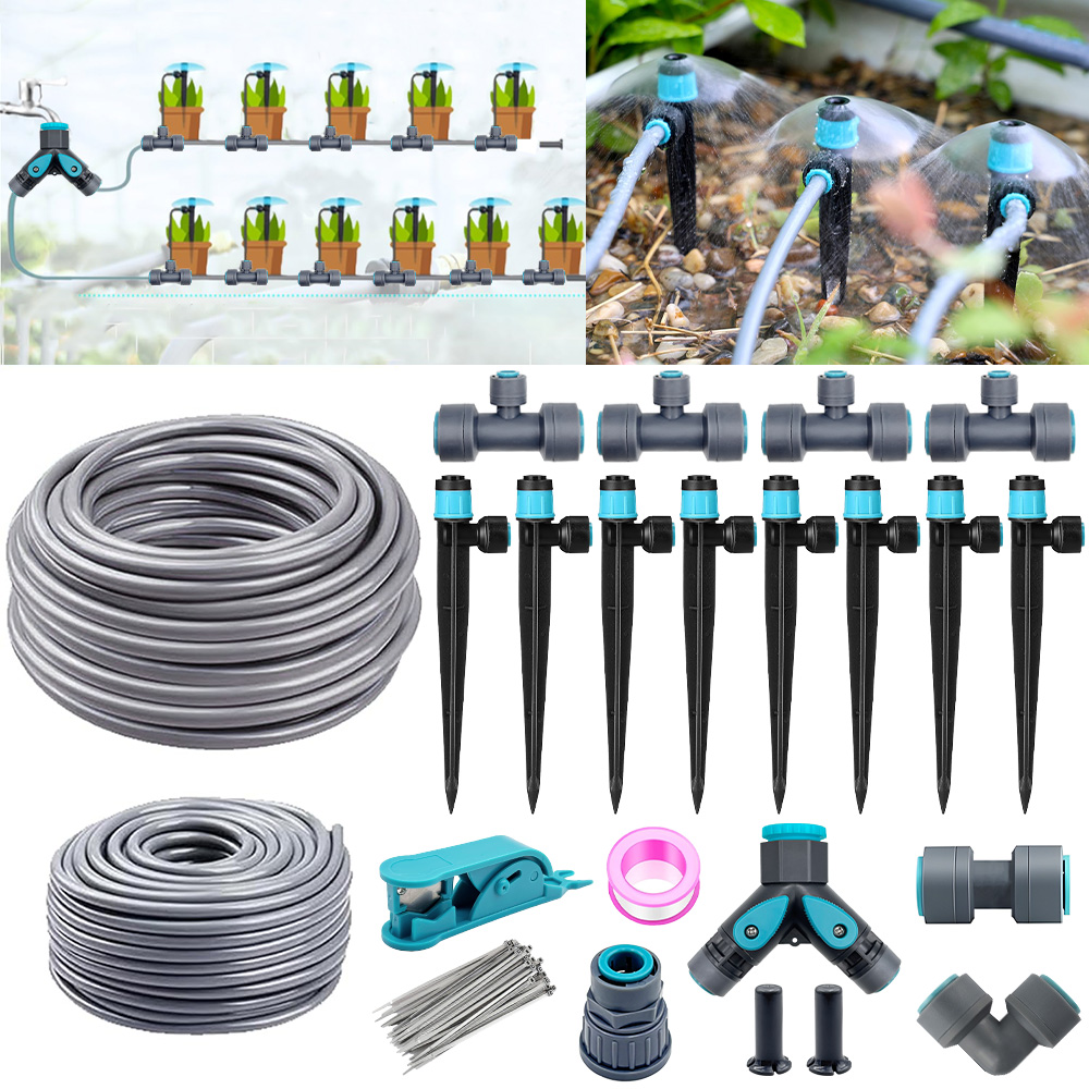 Irrigation Drip Tape - ระบบน้ำหยดสำหรับสวนแบบฟองอากาศ 3/8 นิ้ว พร้อมสาย PE ขนาด