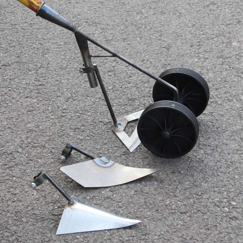 Agriculture Farming Tool - เครื่องมือกำจัดวัชพืชในสวน จอบขุดดินโลหะเหล็กกล้าคาร์บอน สำหรับการเกษตร 2 ล้อ 3