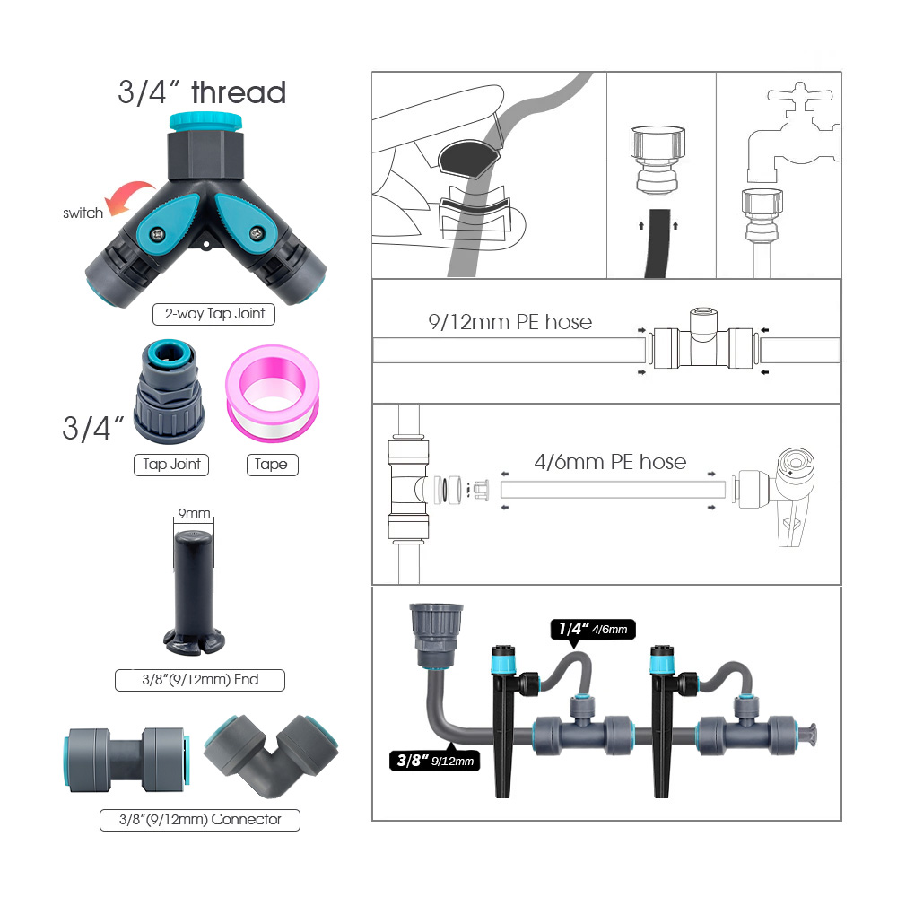 ระบบน้ำหยดสำหรับสวนแบบฟองอากาศ - Irrigation Drip Tape บทวิจารณ์และราคา