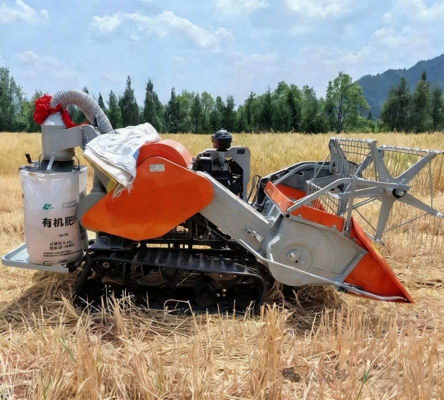 รถเกี่ยวข้าวขนาดเล็ก 15 แรงม้า - Combine Harvester Mini บทวิจารณ์และราคา