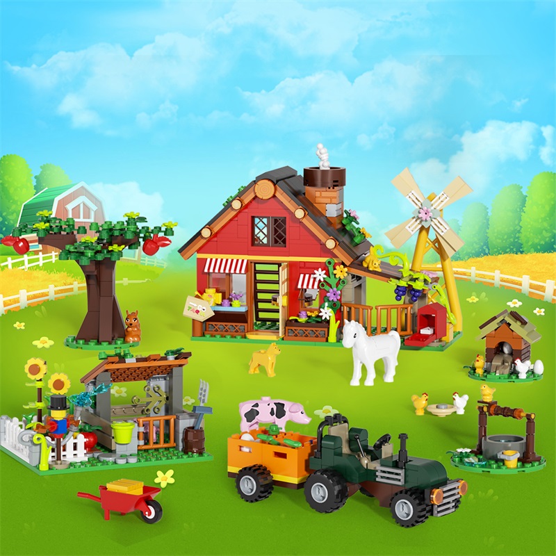 ตัวต่อสร้างสรรค์รูปโรงนาลม 649 - Agriculture Farming For Kids บทวิจารณ์และราคา
