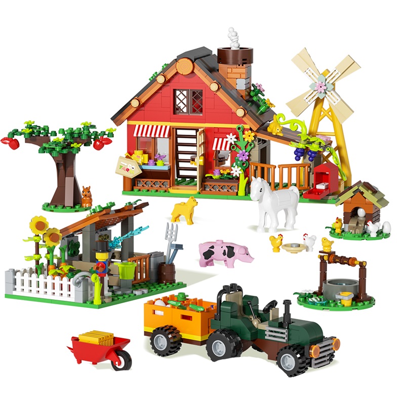ตัวต่อสร้างสรรค์รูปโรงนาลม 649 - Agriculture Farming For Kids บทวิจารณ์และราคา