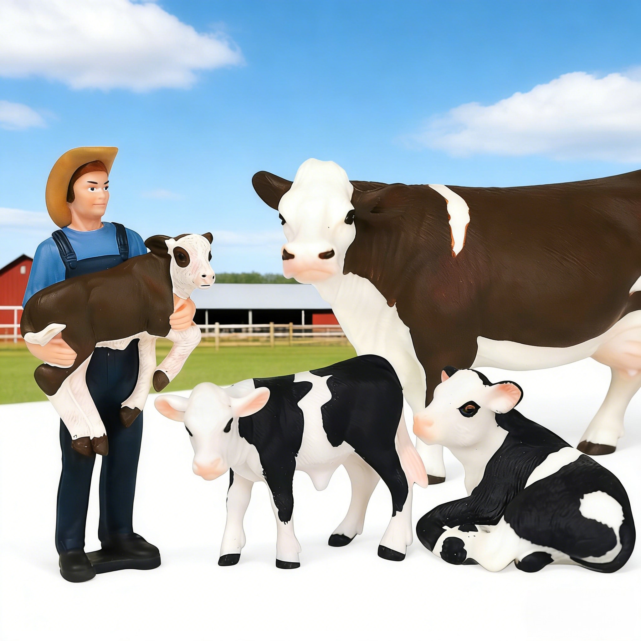 ชุดโมเดลฟาร์ม ชาวนา และวัว 4 ช - Agriculture Farming For Kids บทวิจารณ์และราคา