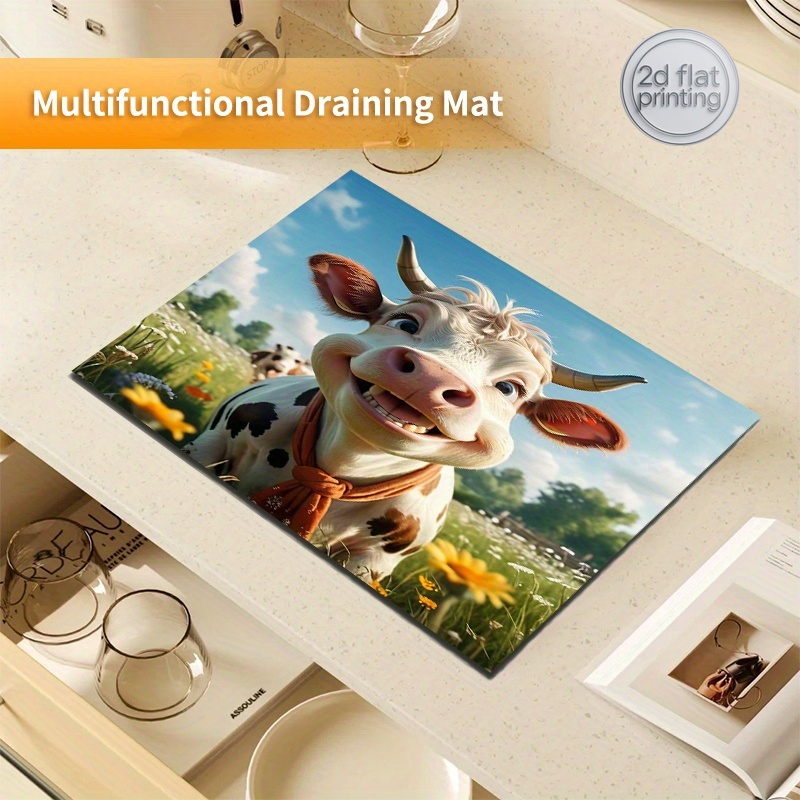 แผ่นรองซับน้ำลายวัวแบบ 2 มิติ  - Cow Mat Rubber บทวิจารณ์และราคา